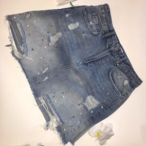 Medium Zara Basic Denim Skirt